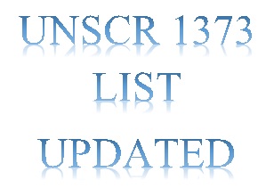 UNSCR 1373 List Updated - March 25, 202
